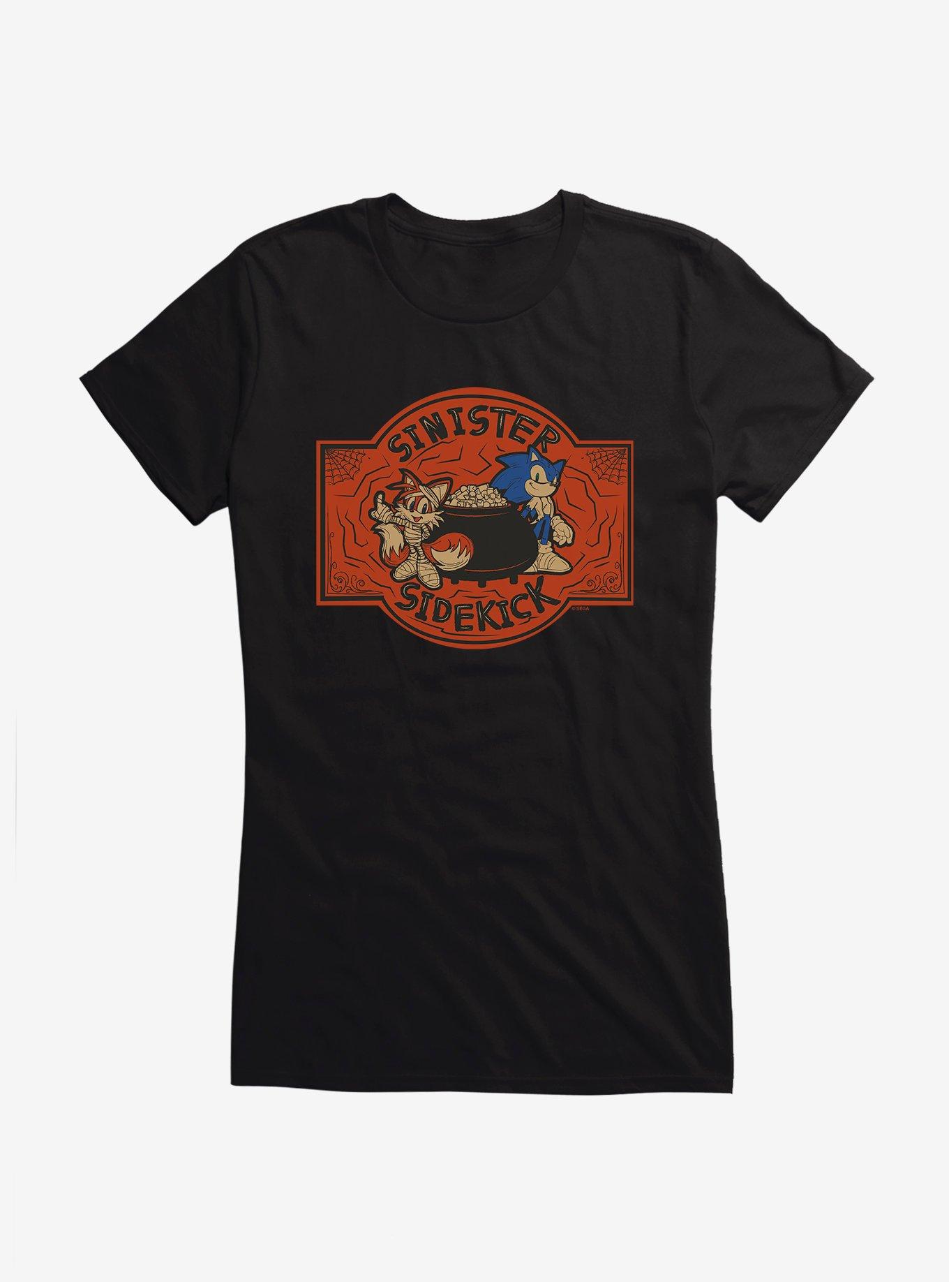 Plus Size Sonic The Hedgehog Halloween Sinister Sidekick Girls T-Shirt, , hi-res