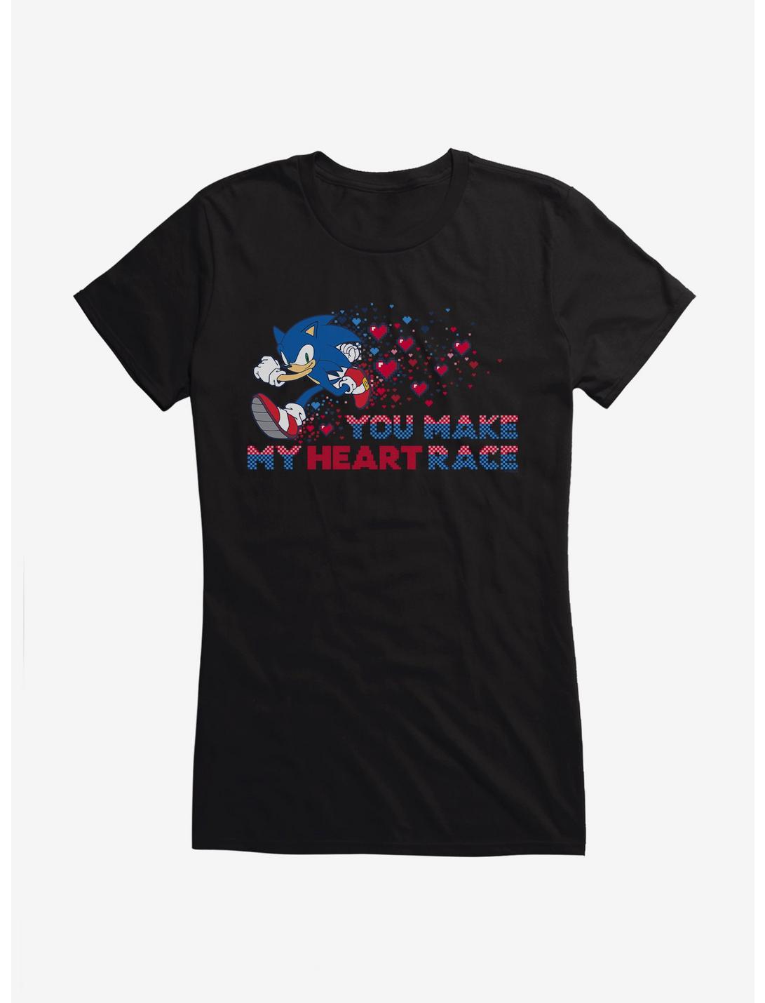 Sonic The Hedgehog Valentine Gaming Heart Race Girls T-Shirt, , hi-res