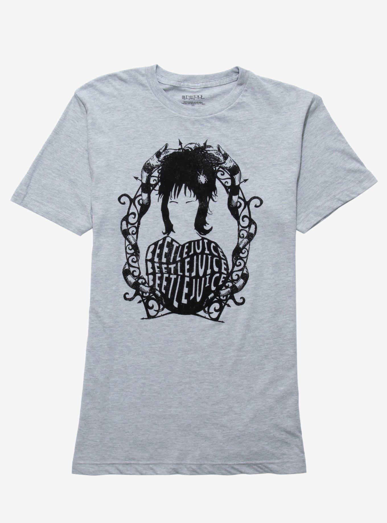 Beetlejuice Lydia Portrait T-Shirt, GREY, hi-res