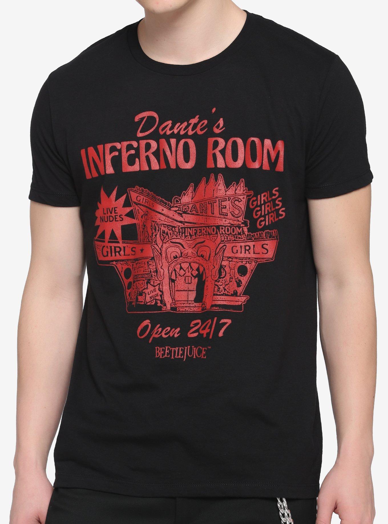 Beetlejuice Dante's Inferno Room T-Shirt, BLACK, hi-res