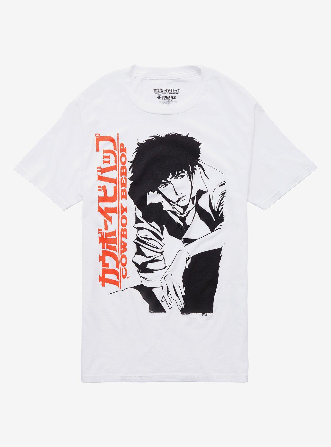 Cowboy Bebop Spike & Title White T-Shirt | Hot Topic