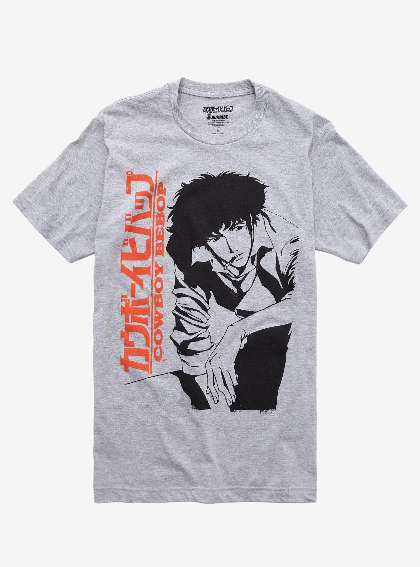 Cowboy Bebop Spike & Title T-Shirt, GREY, hi-res