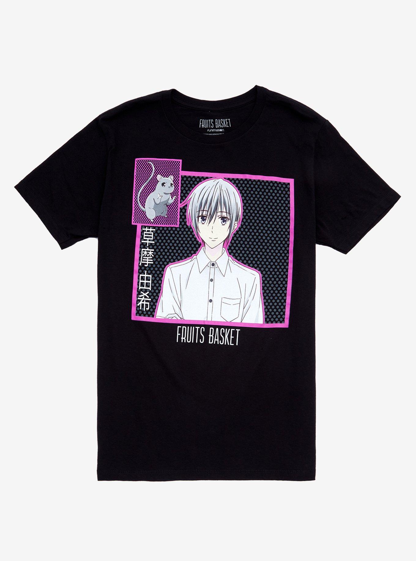 Fruits Basket Yuki Pink Box T-Shirt, BLACK, hi-res