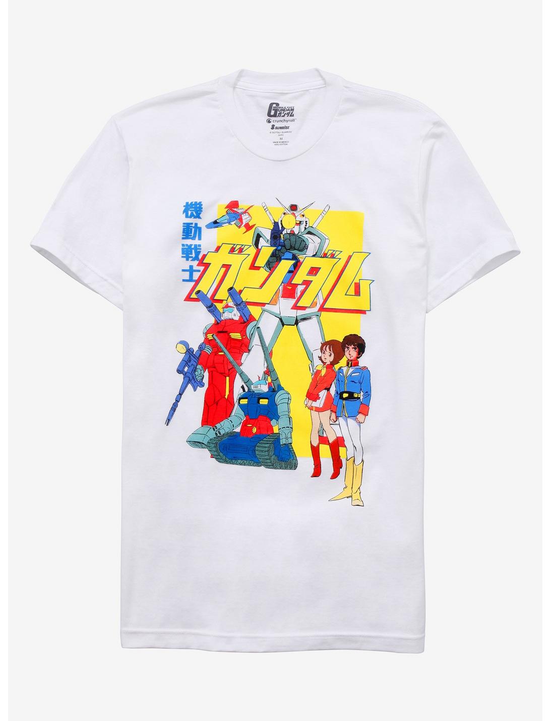 Mobile Suit Gundam Neon Retro T-Shirt, WHITE, hi-res