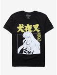 Inuyasha White & Yellow T-Shirt, BLACK, hi-res