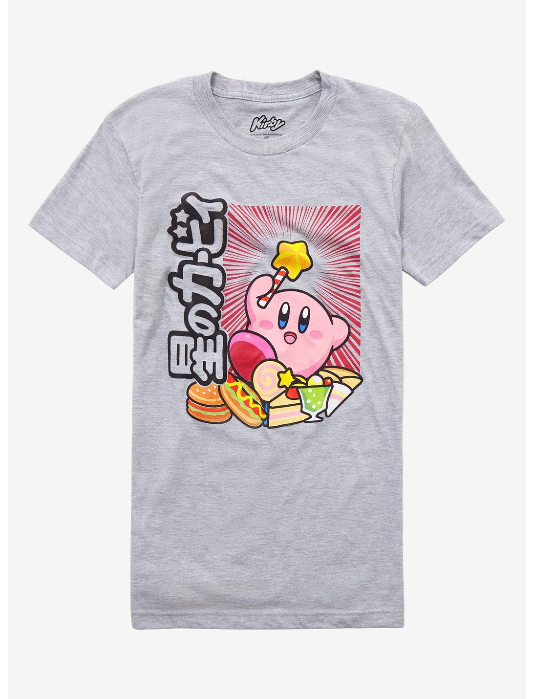 Kirby Food Star Rod T-Shirt, GREY, hi-res