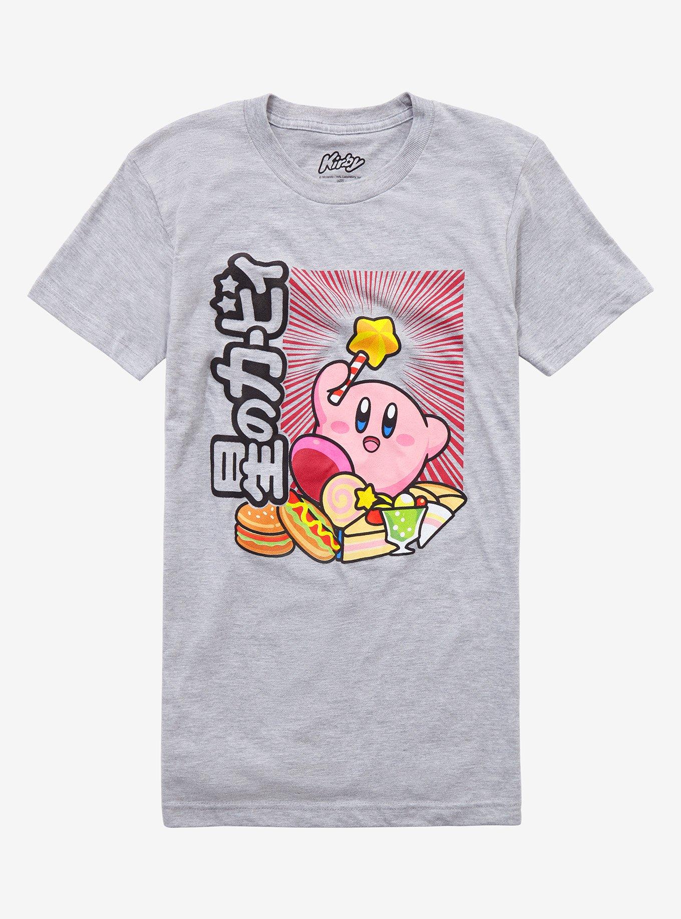 Kirby Food Star Rod T-Shirt, GREY, hi-res