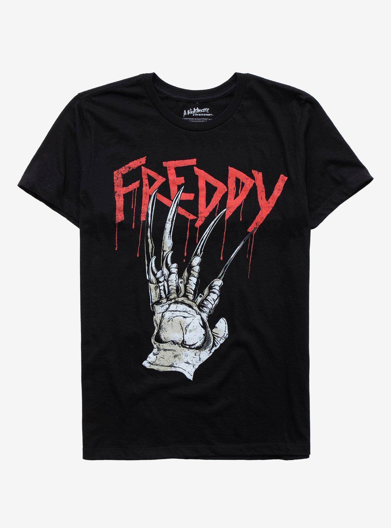 A Nightmare On Elm Street Freddy Glove T-Shirt, BLACK, hi-res