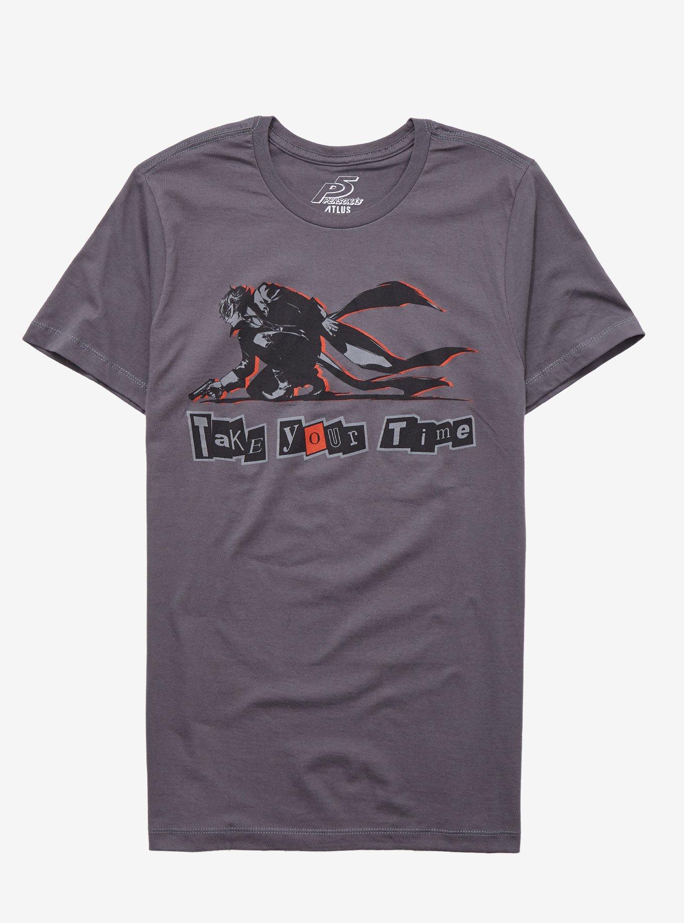 Persona5 Take Your Time T-Shirt, GREY, hi-res