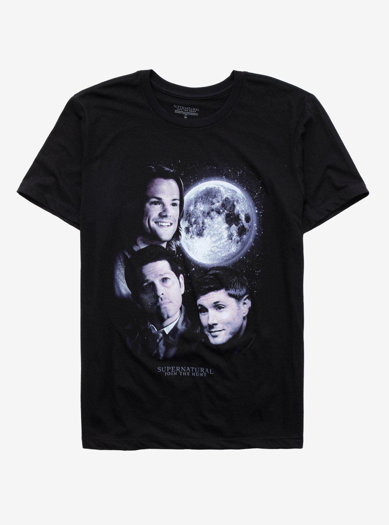 Supernatural Moon & Trio T-Shirt, BLACK, hi-res