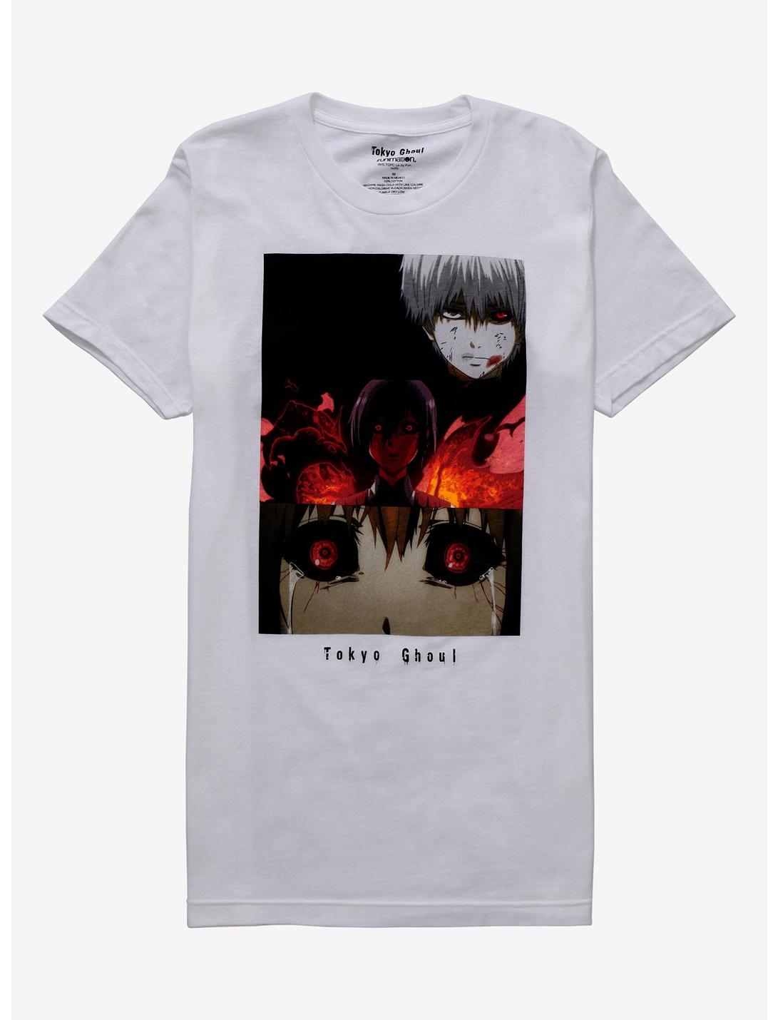 Tokyo Ghoul Trio Panel T-Shirt, WHITE, hi-res