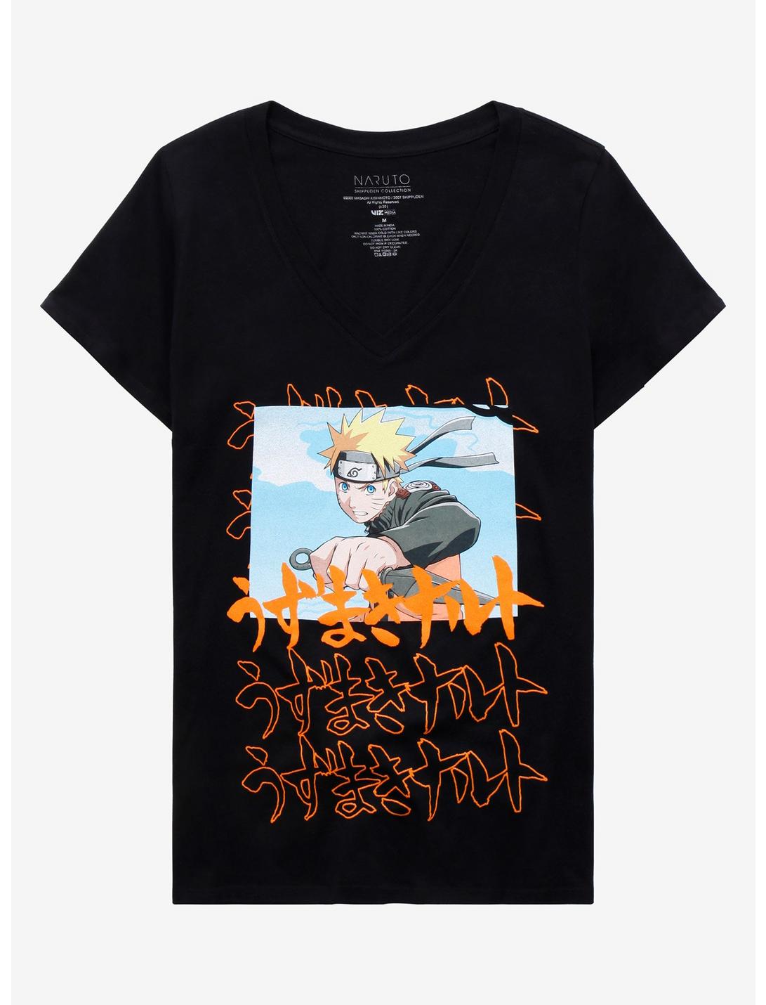 Naruto Shippuden Repeated Text T-Shirt, MULTI, hi-res