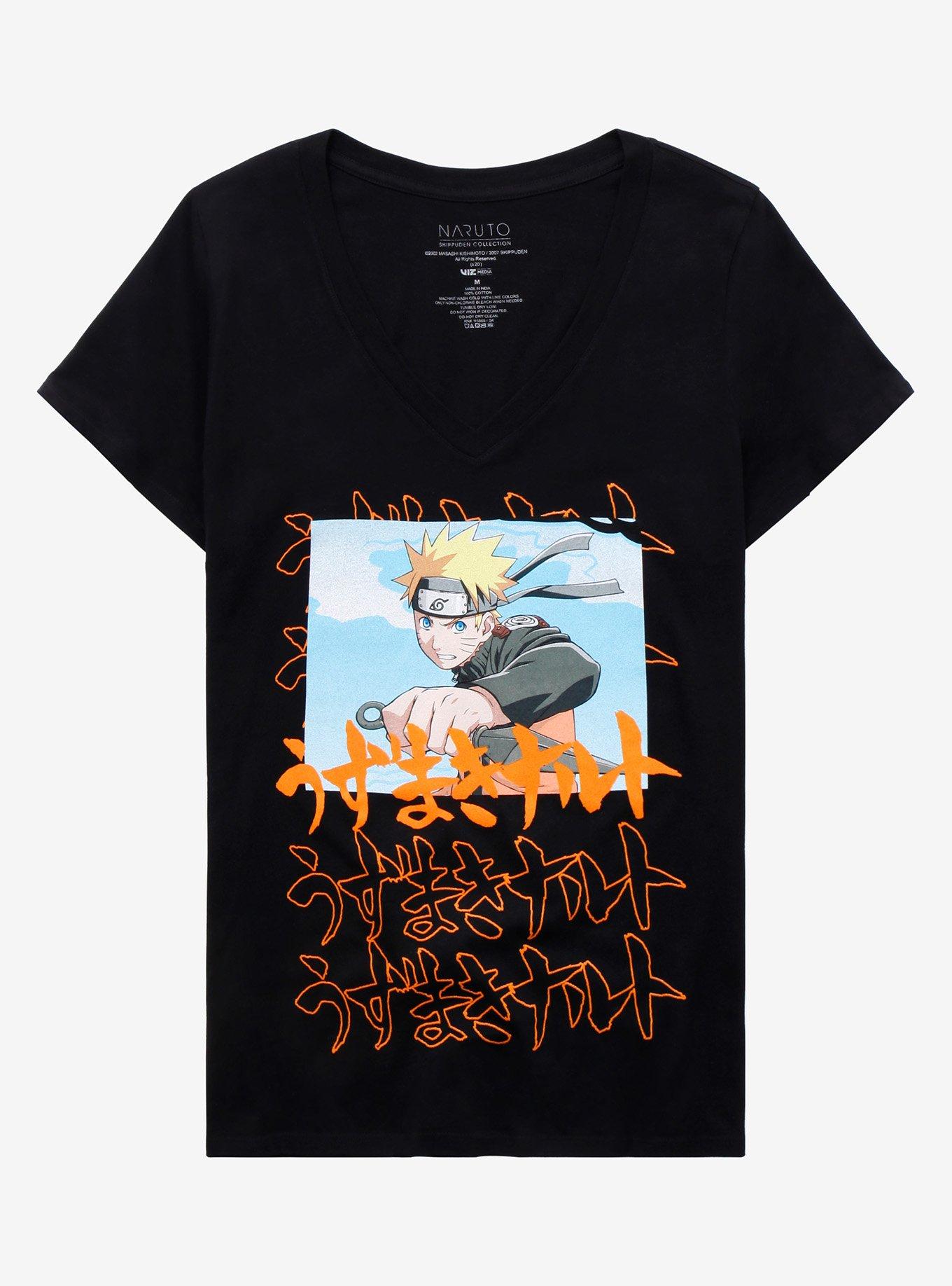 Naruto Shippuden Repeated Text T-Shirt, MULTI, hi-res