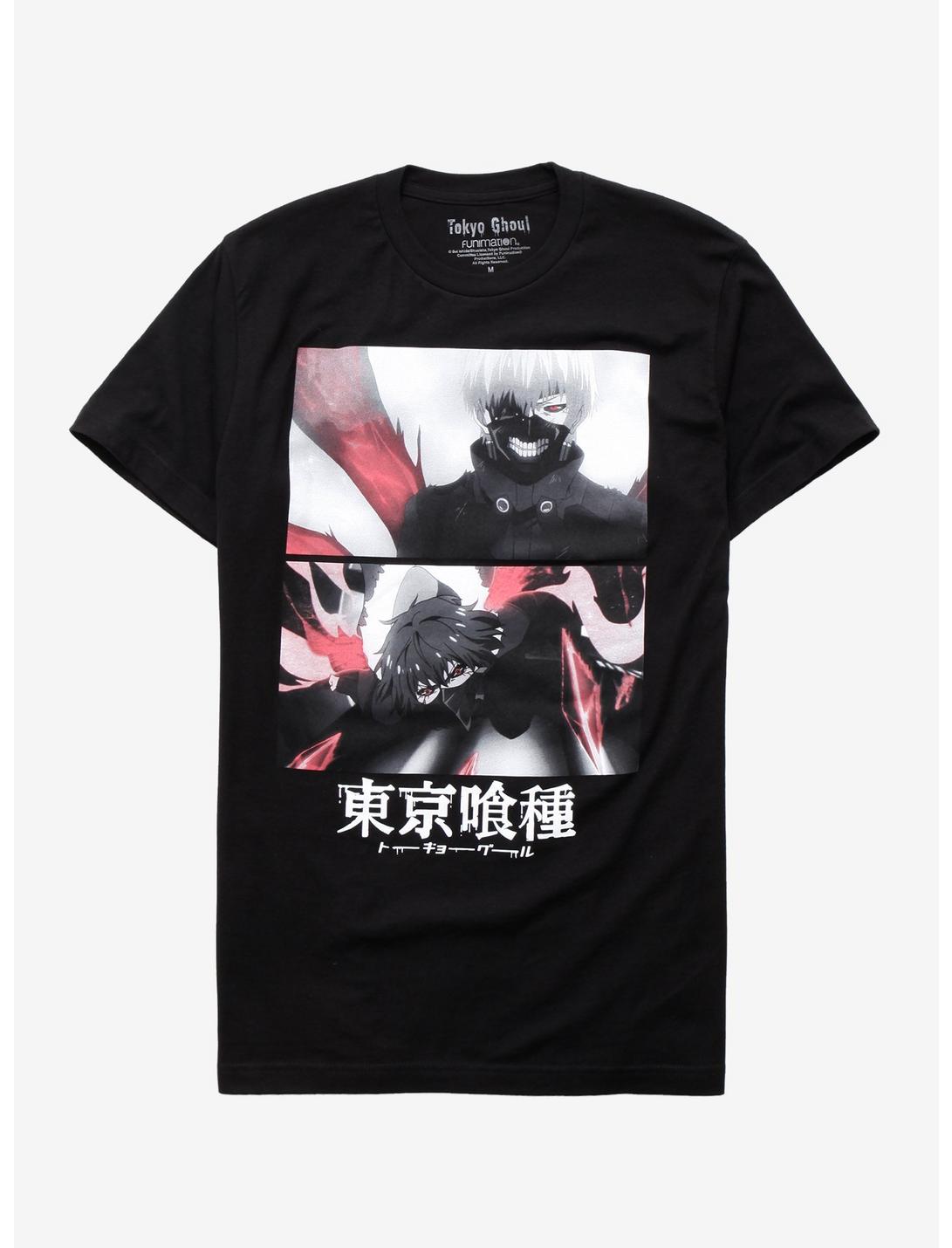 Tokyo Ghoul Double Screencaps T-Shirt, BLACK, hi-res