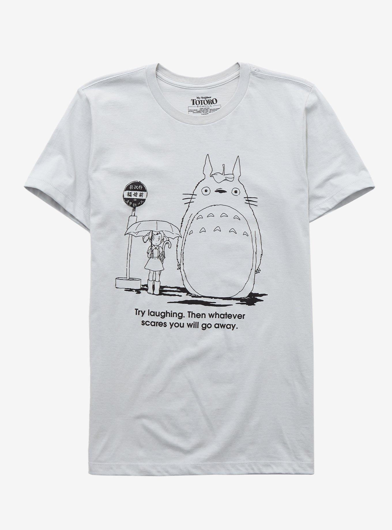 Studio Ghibli My Neighbor Totoro Laughing T-Shirt, GREY, hi-res