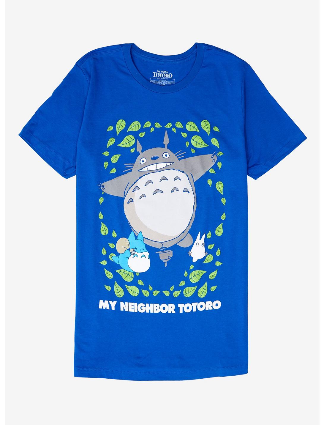 Studio Ghibli My Neighbor Totoro Leaves T-Shirt, BLUE, hi-res