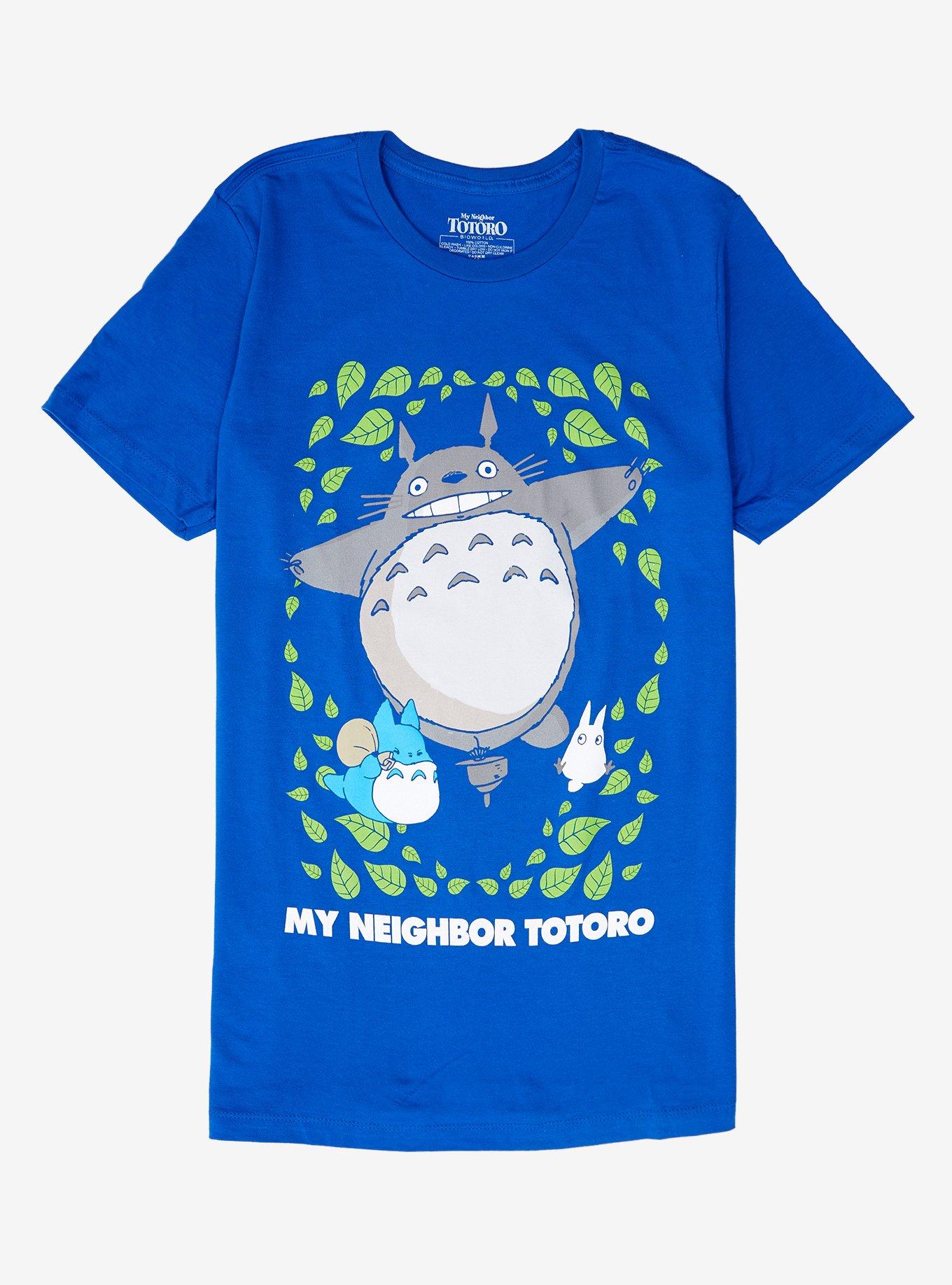 Studio Ghibli My Neighbor Totoro Leaves T-Shirt, BLUE, hi-res