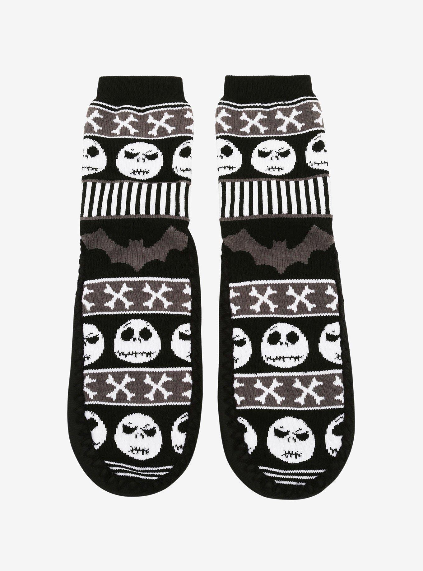 The Nightmare Before Christmas Jack Fair Isle Slipper Socks | Hot Topic