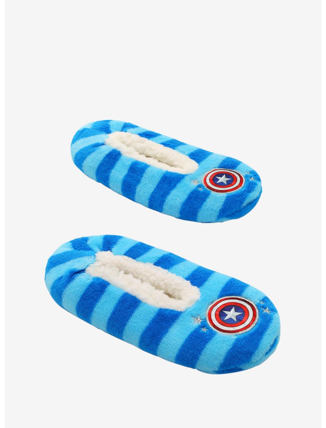 Marvel Captain America Stripe Cozy Slippers, , hi-res