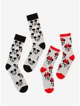 Disney Mickey Mouse & Minnie Mouse His & Hers Crew Sock Set, , hi-res