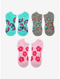Disney Lilo & Stitch Scrump No-Show Socks 3 Pair, , hi-res