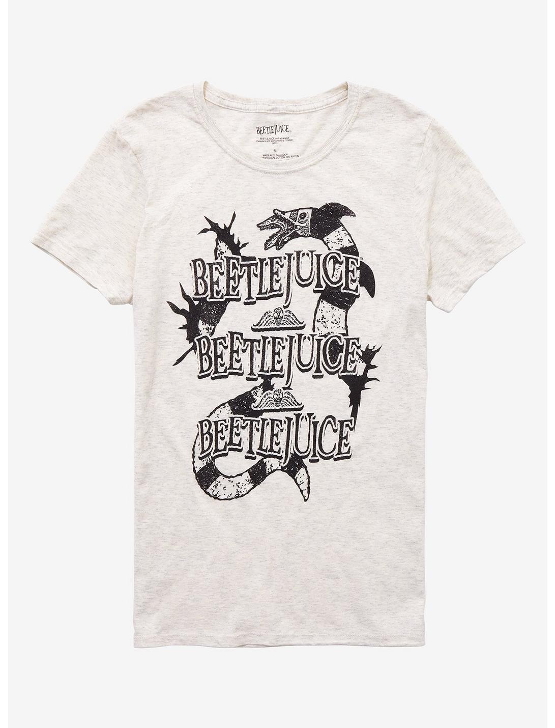 Beetlejuice Sandworm Title Repeat Girls T-Shirt, BLACK, hi-res