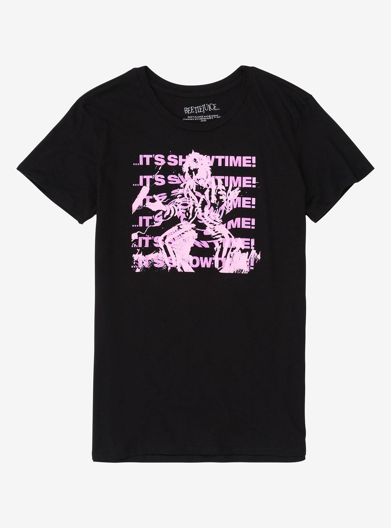 Beetlejuice Pink & Purple Repeat Girls T-Shirt, PINK, hi-res