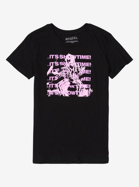 Beetlejuice Pink & Purple Repeat Girls T-Shirt | Hot Topic