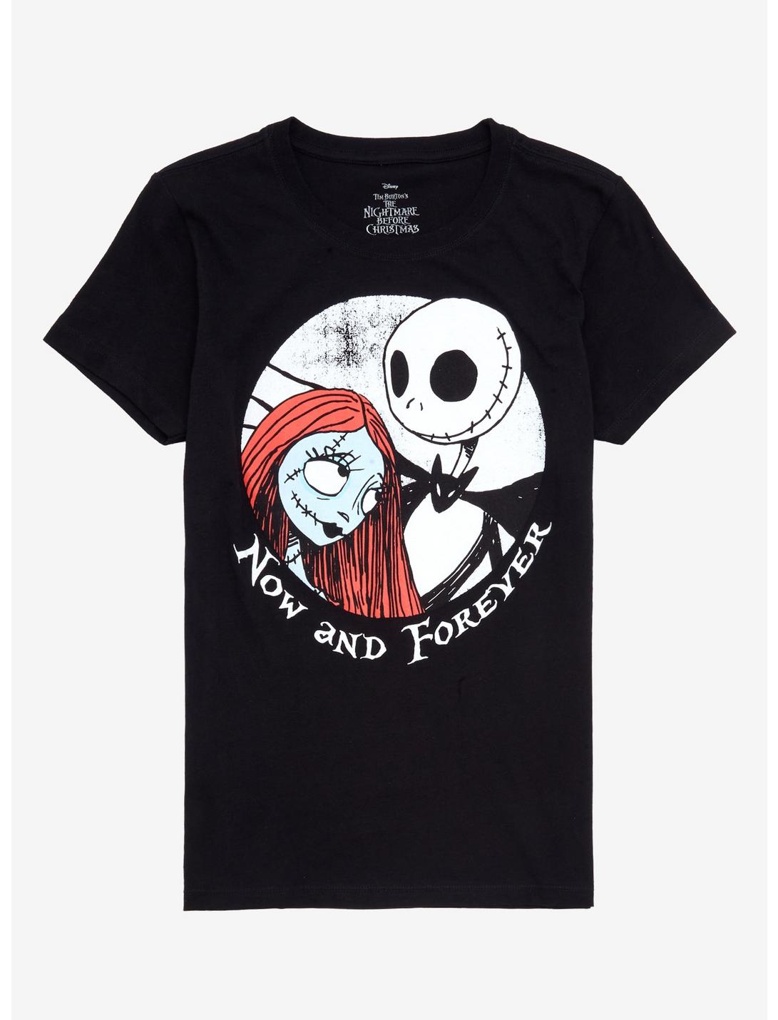 The Nightmare Before Christmas Jack & Sally Now And Forever Girls T-Shirt, MULTI, hi-res