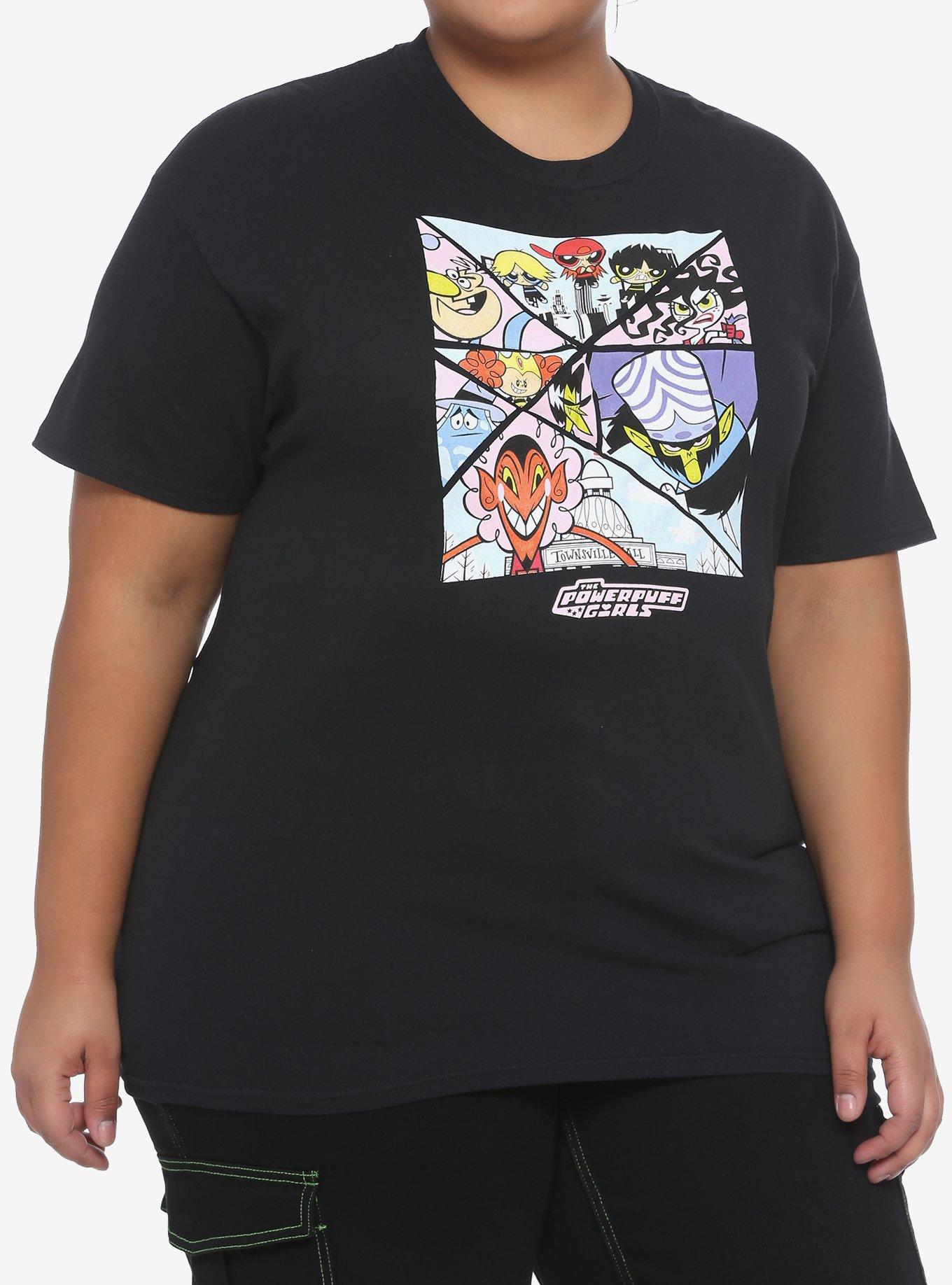 The Powerpuff Girls Villains Grid Girls T-Shirt Plus Size, MULTI, hi-res