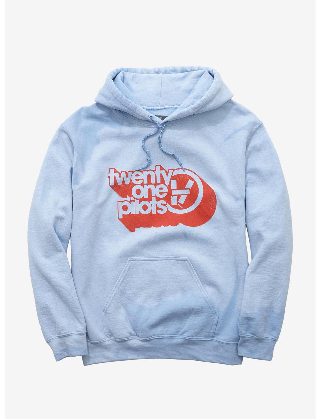 Twenty One Pilots Logo Tie-Dye Girls Hoodie, BABY BLUE, hi-res