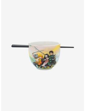 Demon Slayer: Kimetsu No Yaiba Watercolor Ramen Bowl With Chopsticks, , hi-res