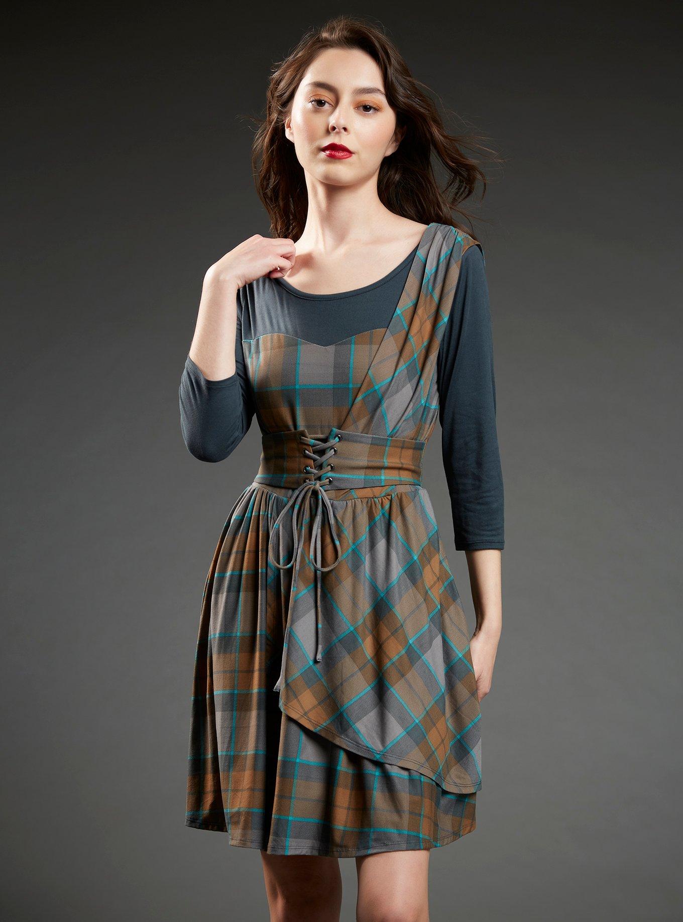 Outlander MacKenzie Tartan Cinch Dress, MULTI, hi-res