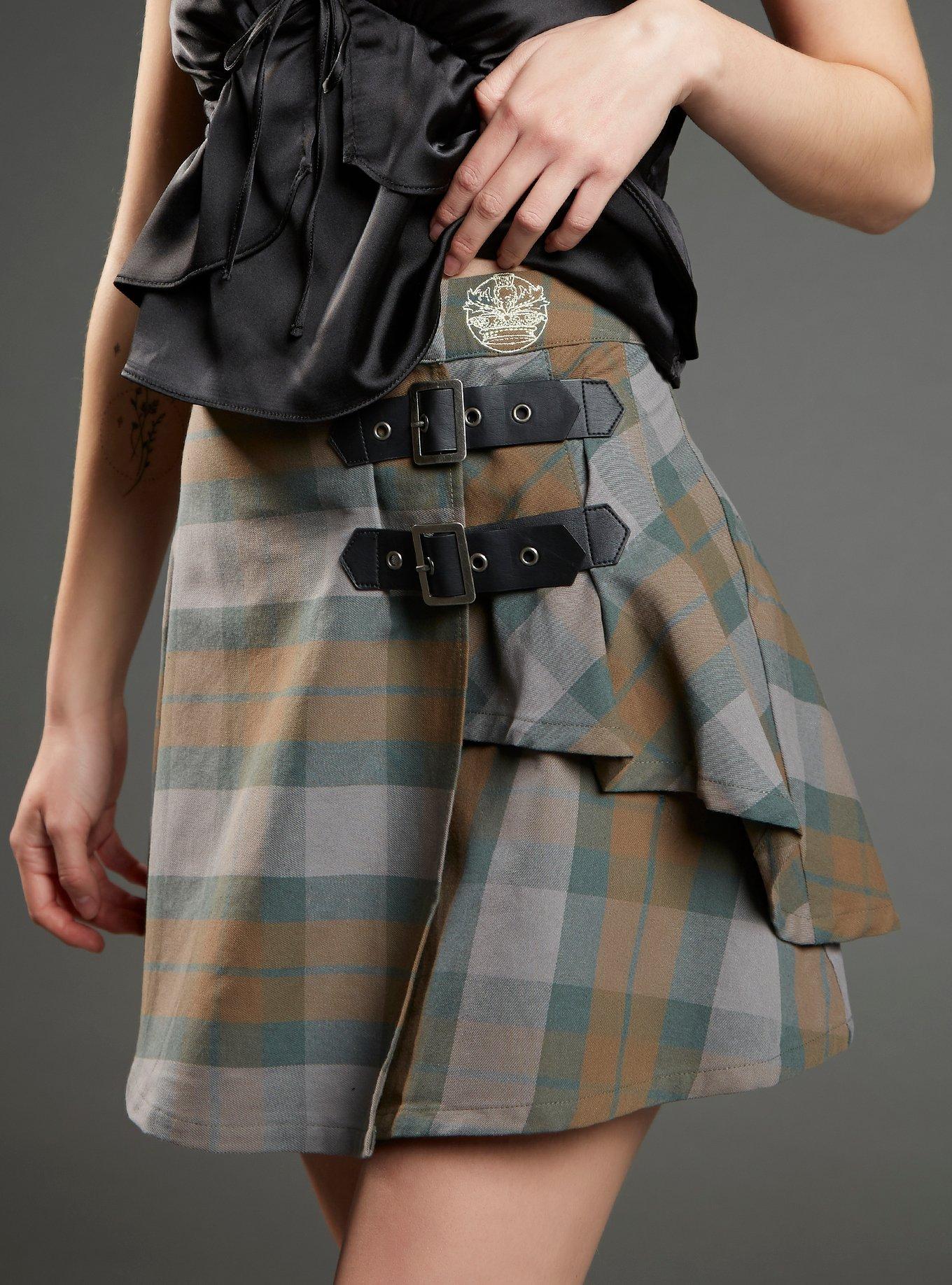 Outlander Tartan Buckle Skirt, MULTI, hi-res