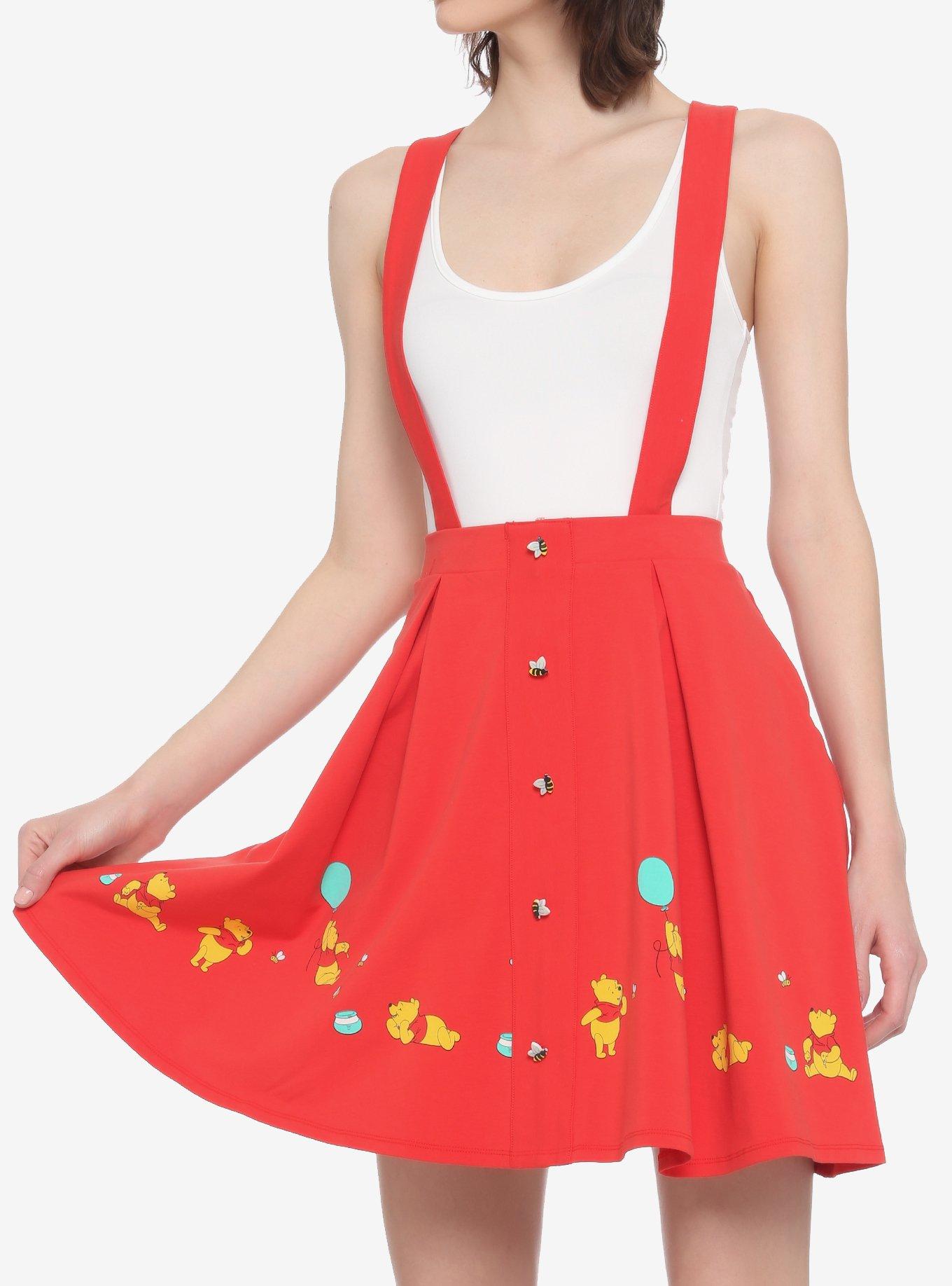 Disney Winnie The Pooh Balloon Ride Suspender Skirt, MULTI, hi-res