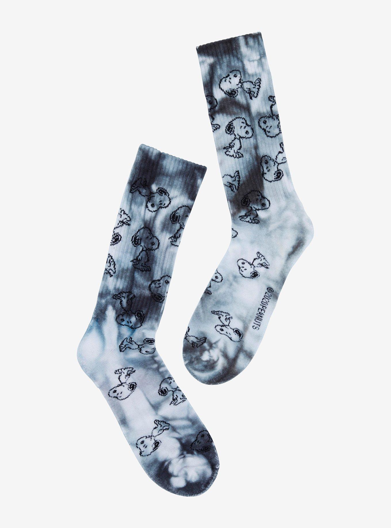 Peanuts Snoopy Tie-Dye Crew Socks, , hi-res