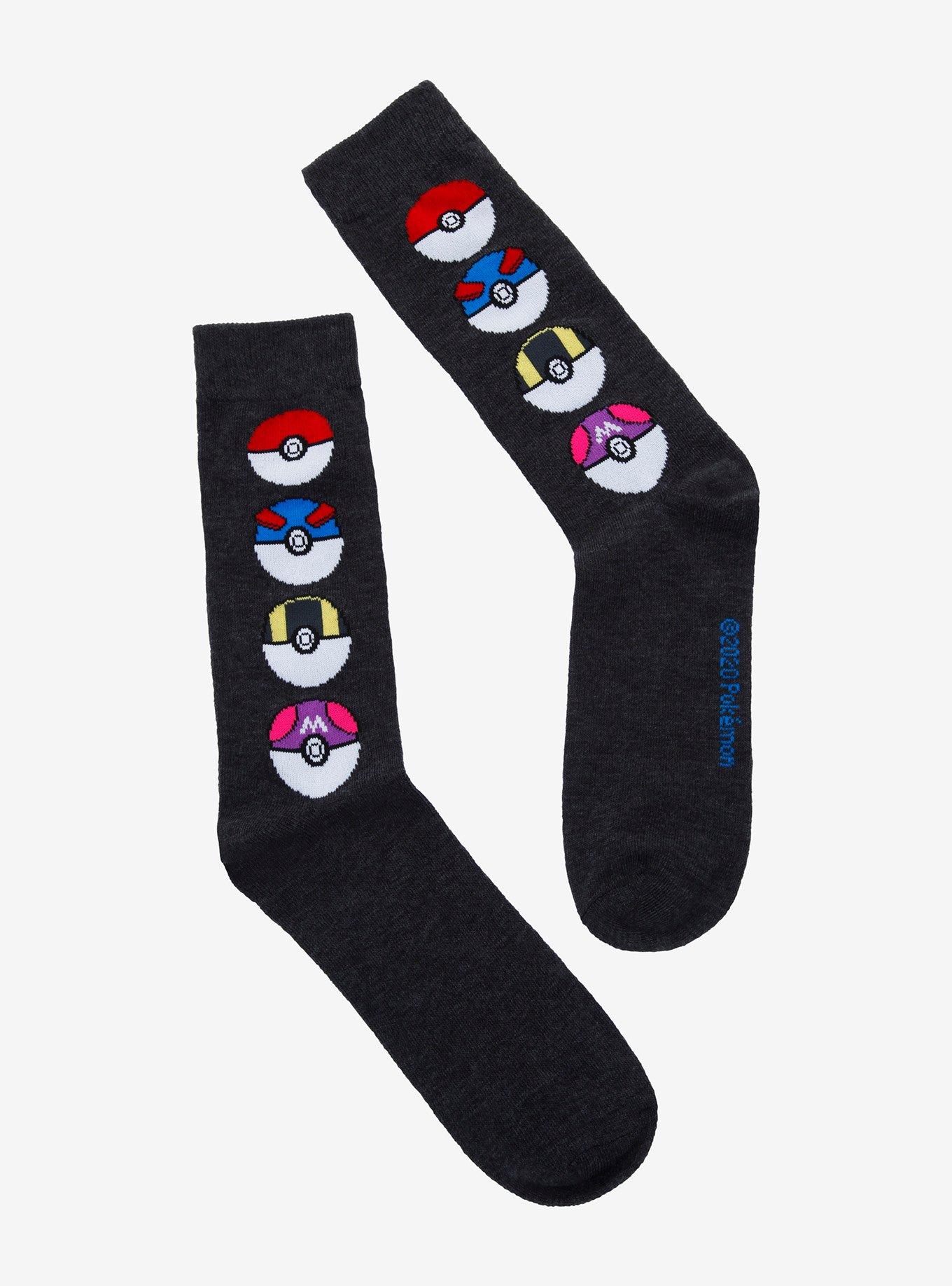 Pokemon Poke Ball Crew Socks, , hi-res