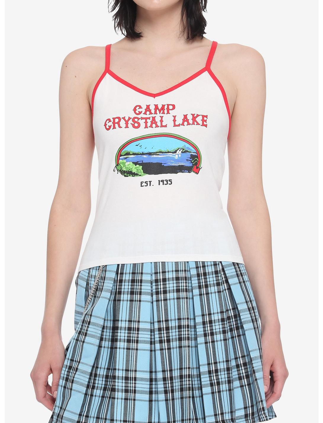 Friday The 13th Camp Crystal Lake Girls Strappy Tank Top, MULTI, hi-res