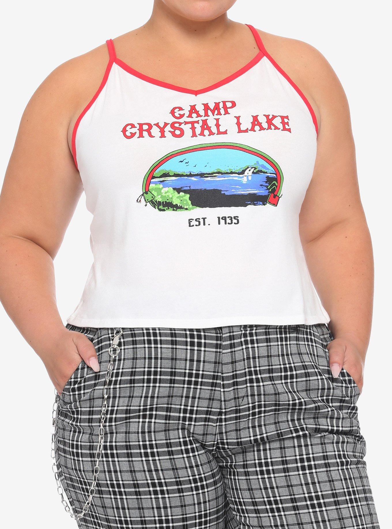 Friday The 13th Camp Crystal Lake Girls Strappy Tank Top Plus Size, MULTI, hi-res