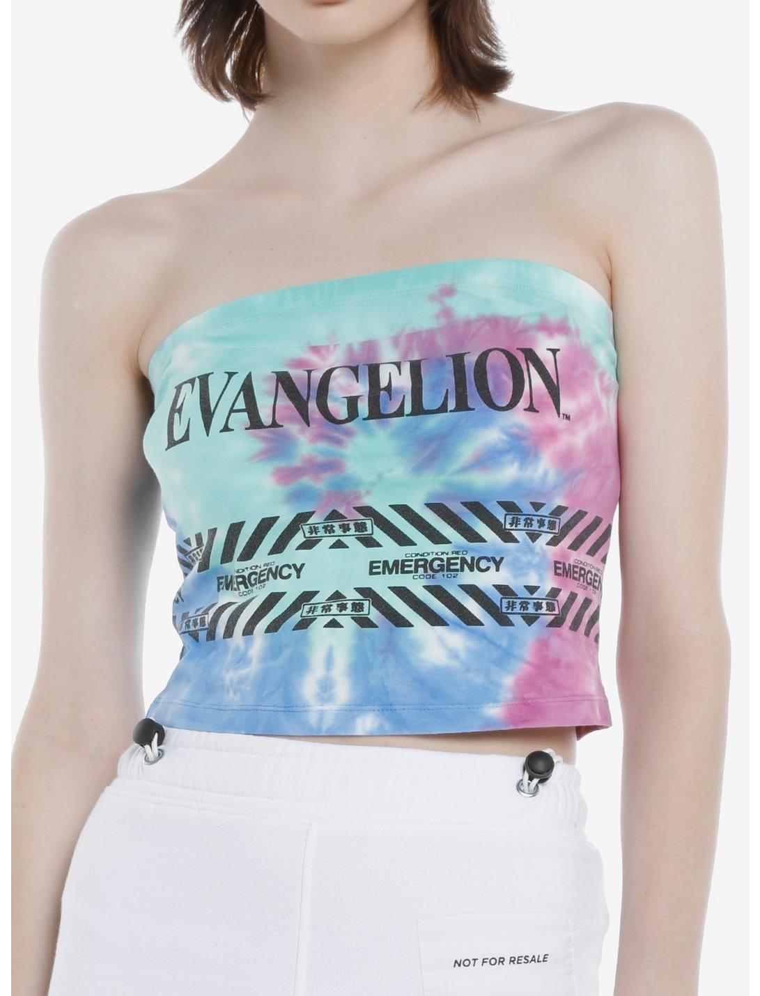 Neon Genesis Evangelion Tie-Dye Girls Tube Top, MULTI, hi-res