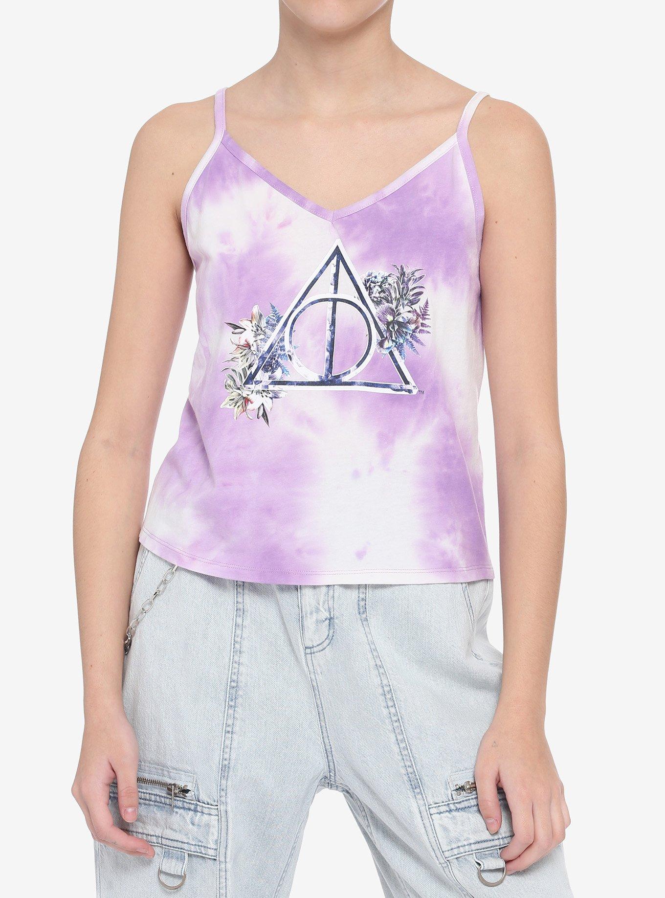 Hot Topic Harry Potter Deathly Hallows Floral Leggings