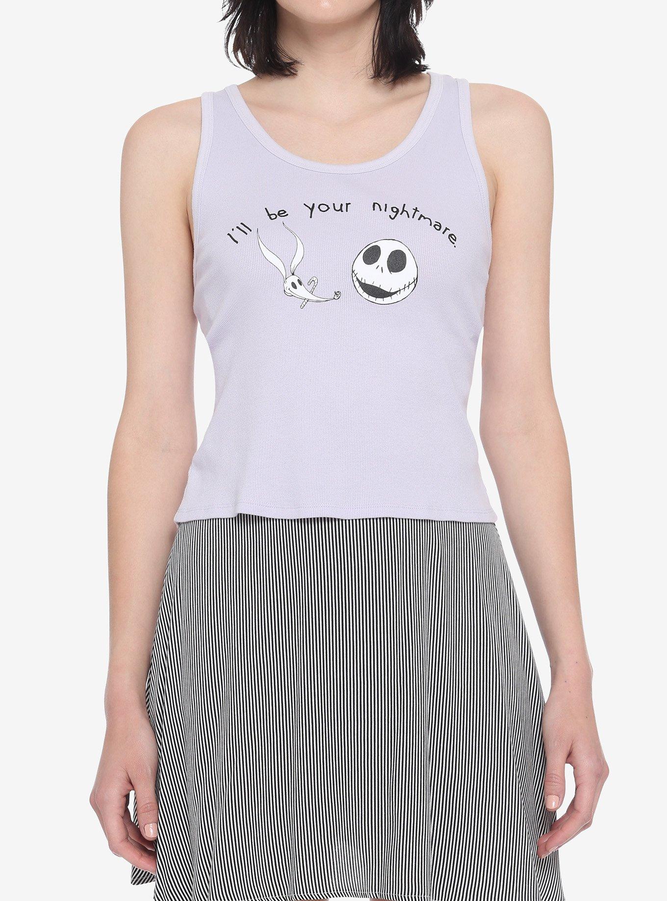 The Nightmare Before Christmas Be Your Nightmare Ribbed Girls Tank Top, MULTI, hi-res