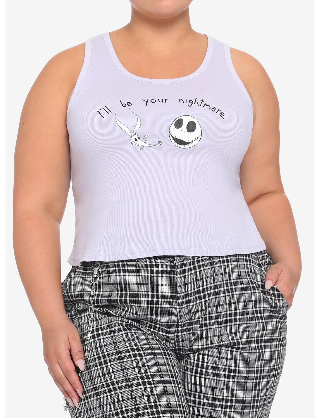 The Nightmare Before Christmas Be Your Nightmare Ribbed Girls Tank Top Plus Size, MULTI, hi-res