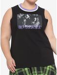 Beetlejuice Black & White Photo Girls Muscle Top Plus Size, MULTI, hi-res