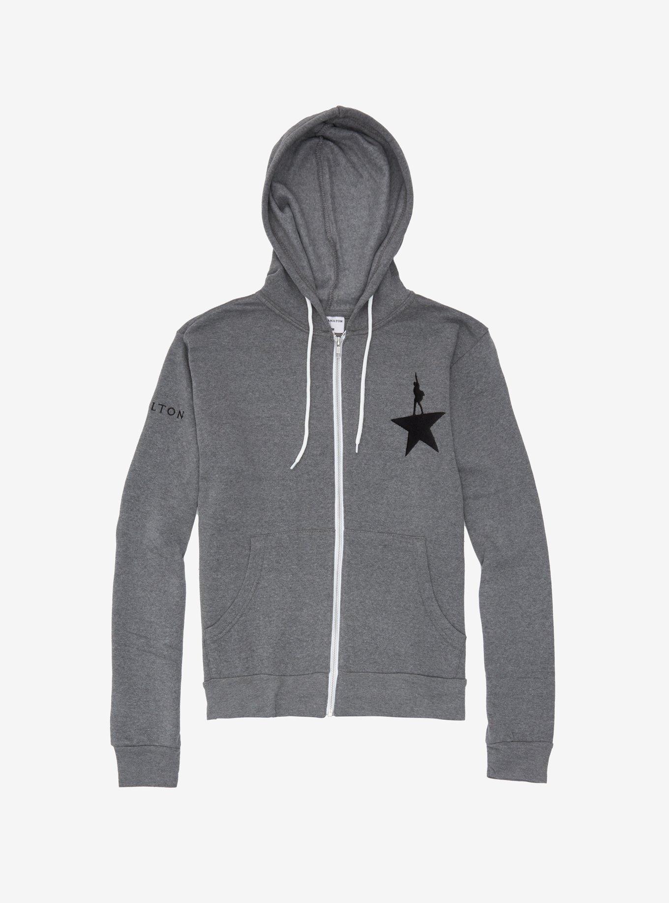 Hamilton Embroidered Hoodie, GREY, hi-res