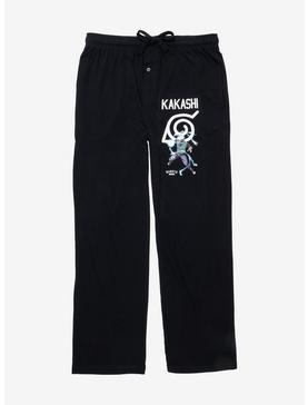 Naruto Shippuden Kakashi Lightning Sleep Pants - BoxLunch Exclusive, BLACK, hi-res