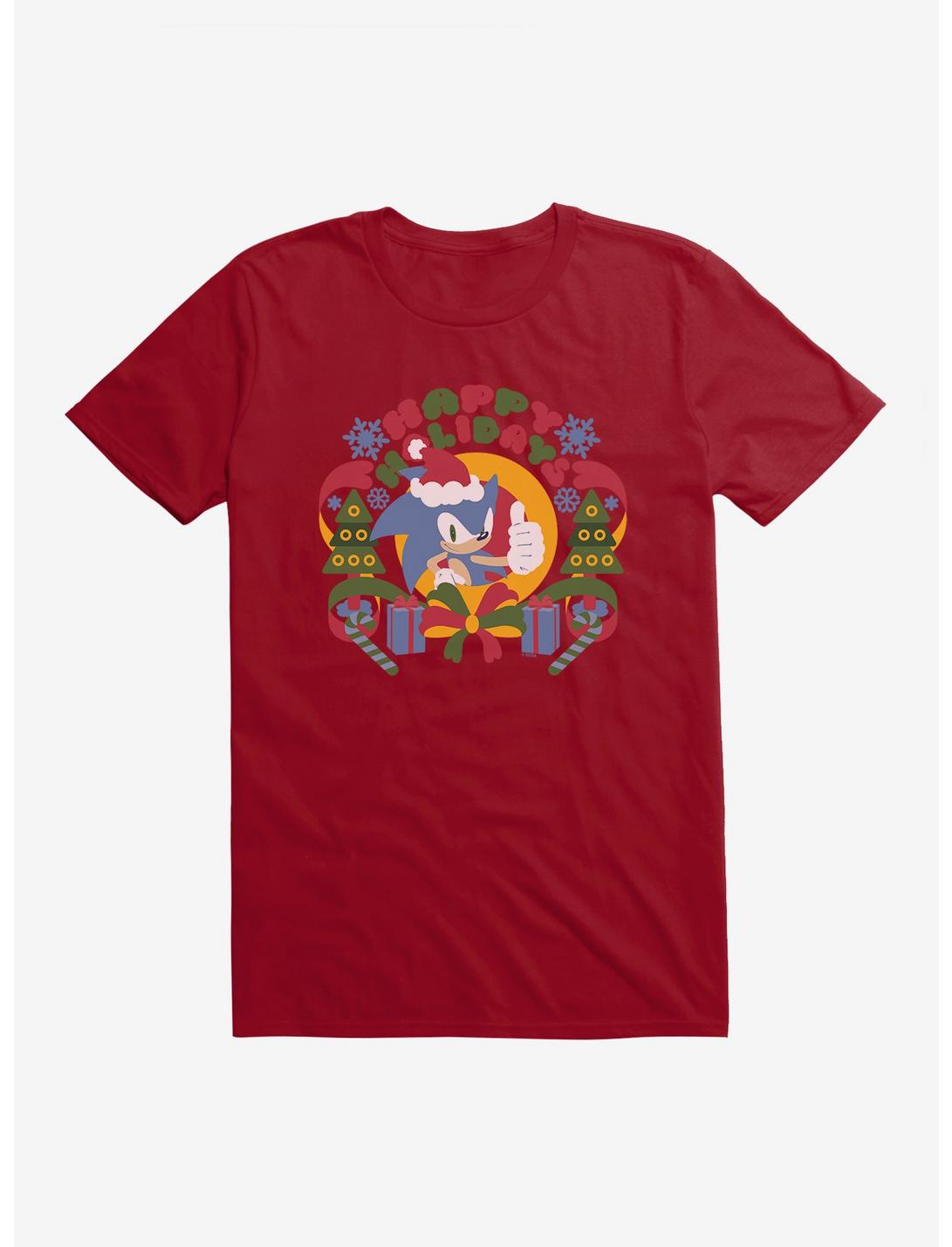 Sonic The Hedgehog Winter Sonic Claus T-Shirt, INDEPENDENCE RED, hi-res