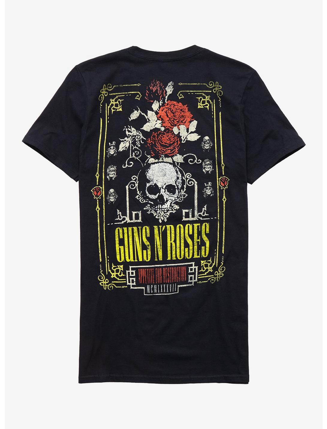 Guns N' Roses Appetite For Destruction Tarot Card Girls T-Shirt, BLACK, hi-res
