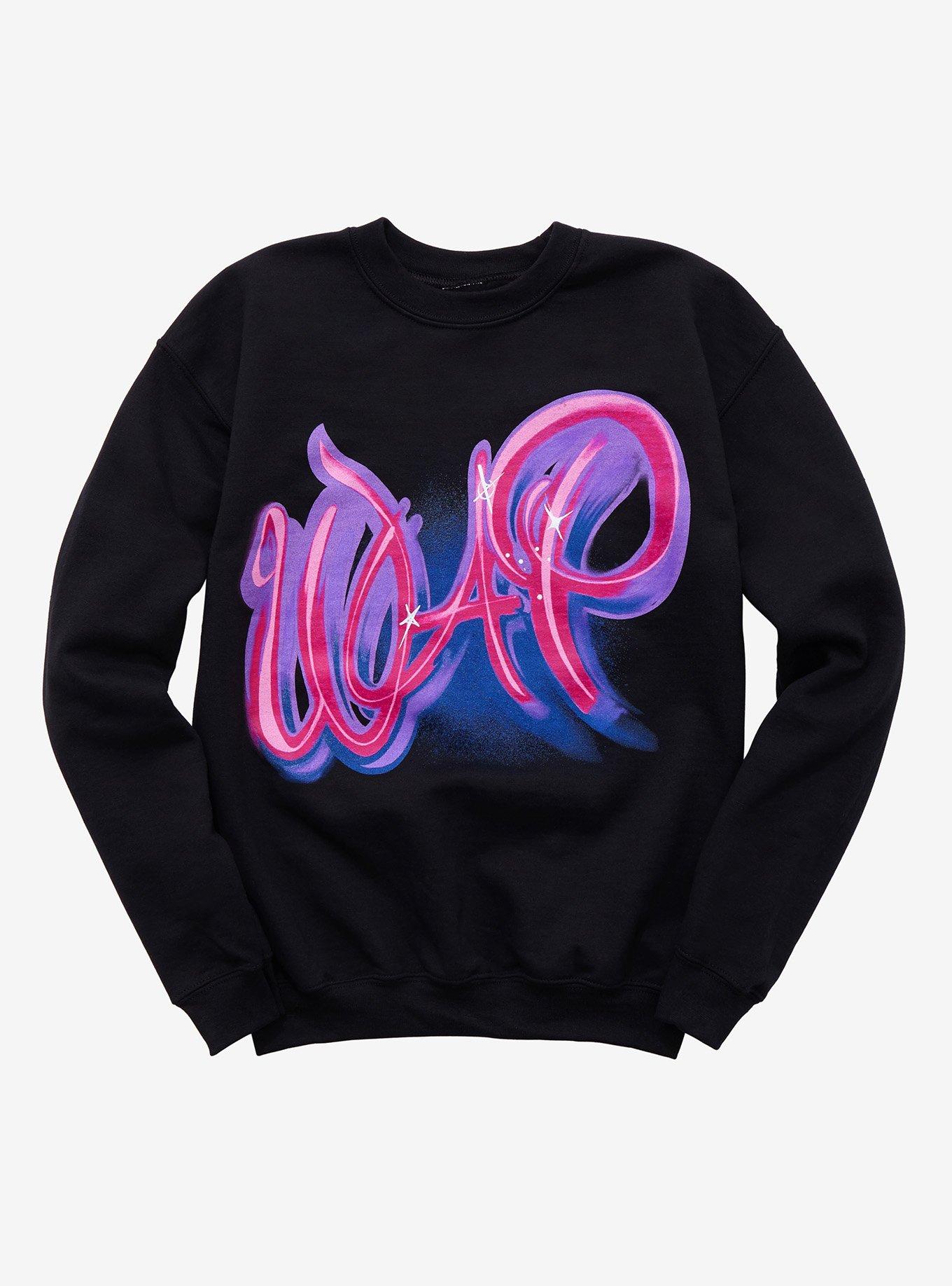 Cardi B WAP Girls Sweatshirt, BLACK, hi-res