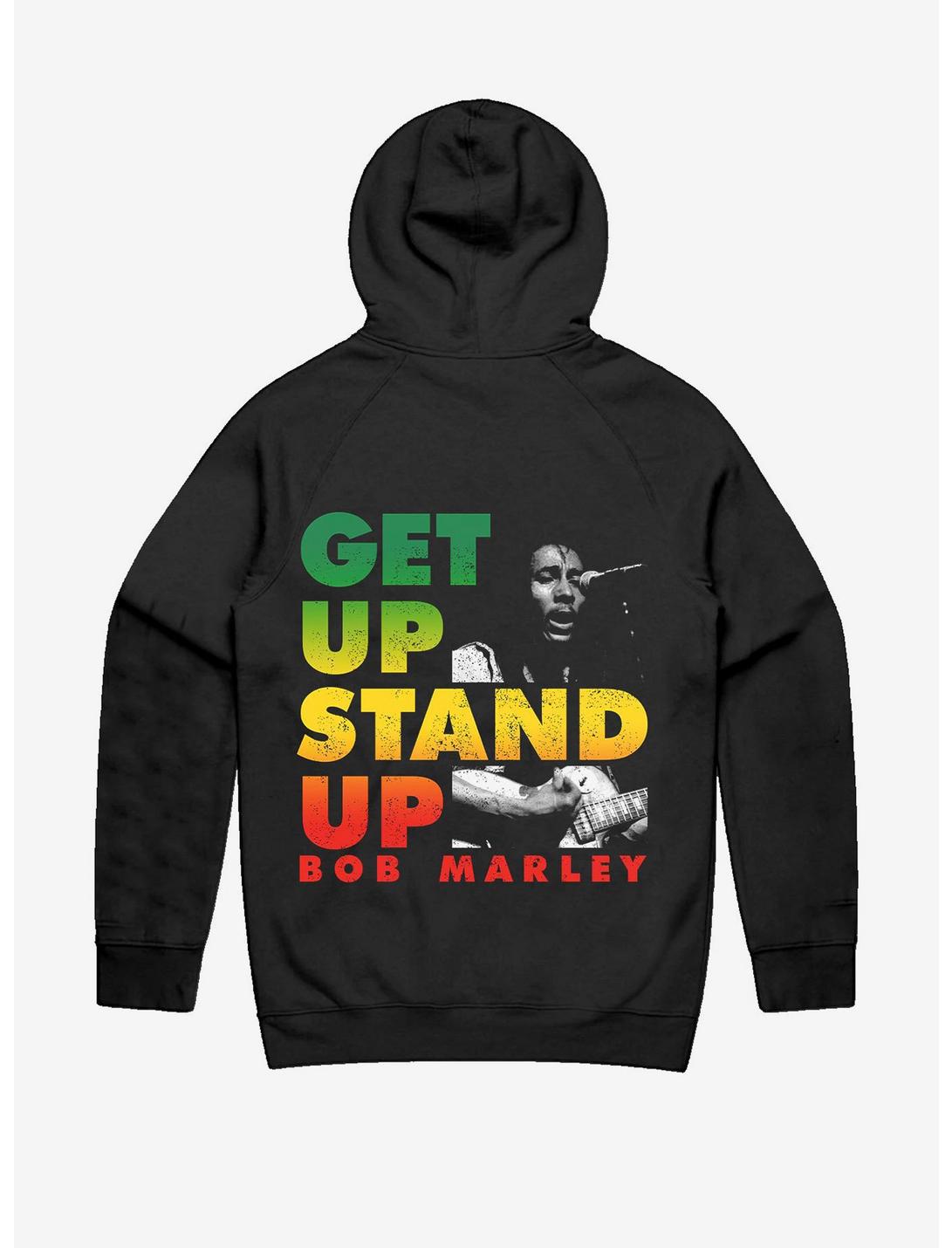 Bob Marley Get Up Stand Up Hoodie, BLACK, hi-res